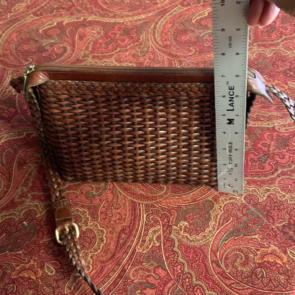 vtg Beautiful Woven leather CEN bag - Picture 11 of 12